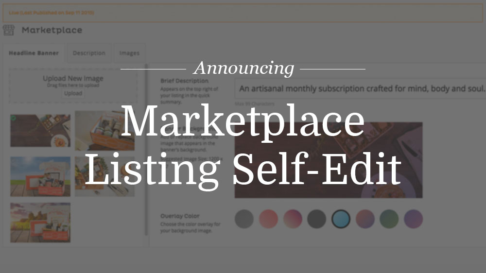 Marketplace Self Edit