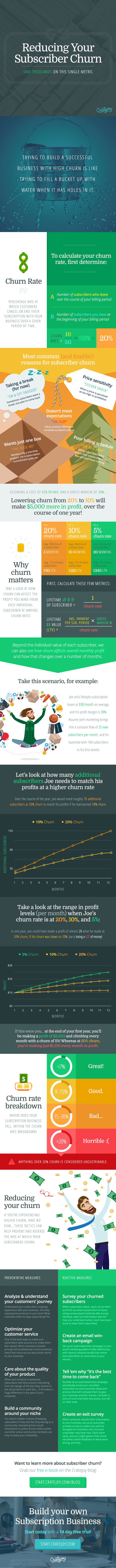 Subscriber Churn Infographic