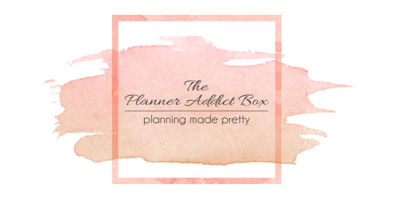 the lovely logo for planner addict box