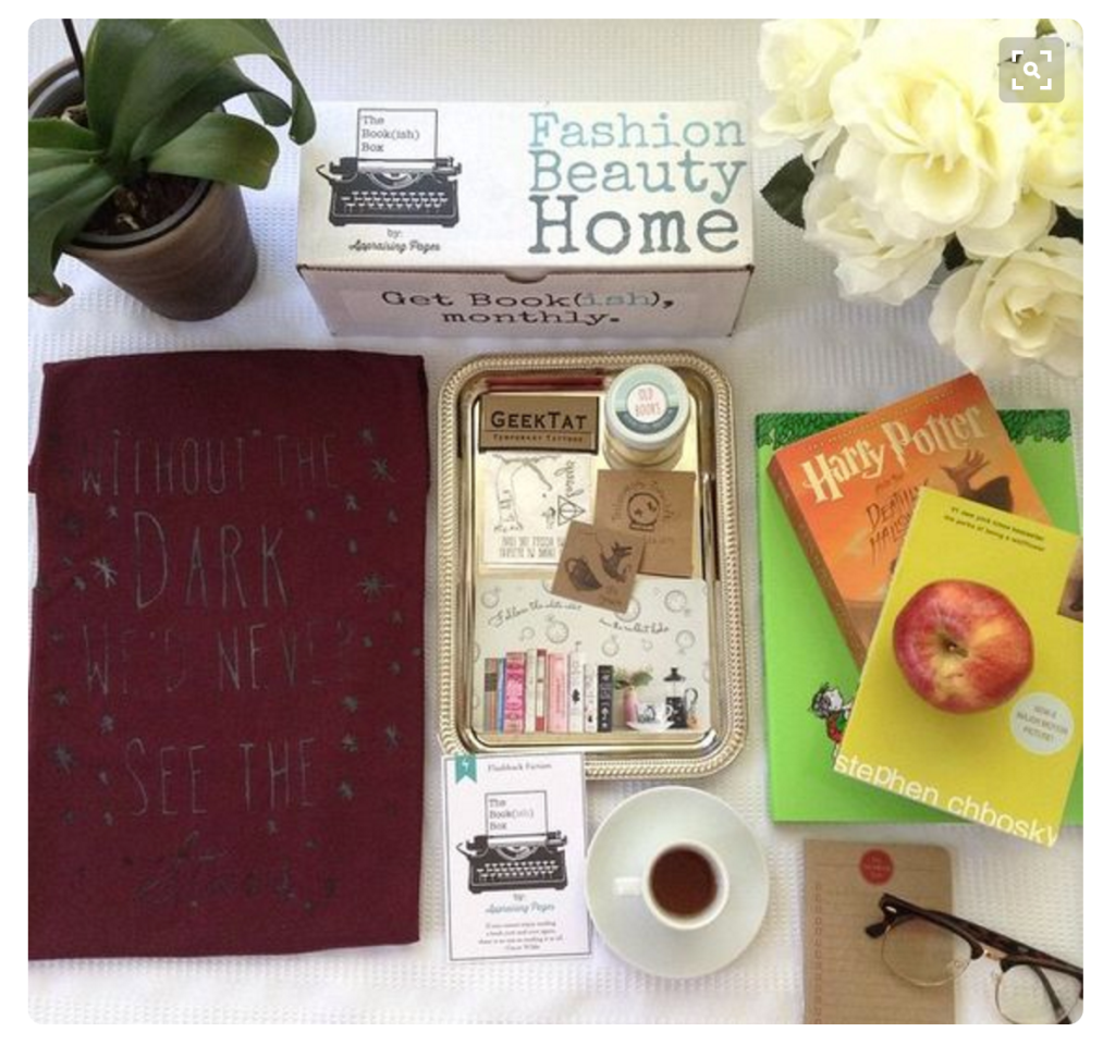 a beautiful curated book(ish) box, from pinterest