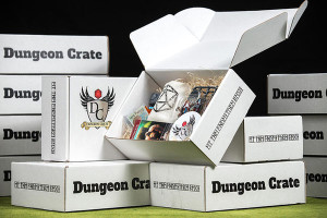 a stack of dungeon crate boxes ready to ship